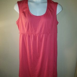 Pink Maternity Empire Waist Dress